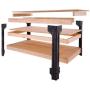 2x4basics 90164 Custom Work Bench and Shelving Storage System, Black