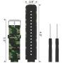 MoKo Band Compatible with Garmin Vivoactive, Soft Silicone Replacement Fitness Bands Wristbands with Metal Clasps fit Vivoactive/Vivoactive Acetate Sports GPS Smart Watch - Ground Force Camouflage