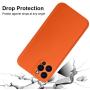 Phone Case Cover and Mag-Safe Leather Wallet Card Holder Magnetic (Orange, for iPhone 12 PRO)