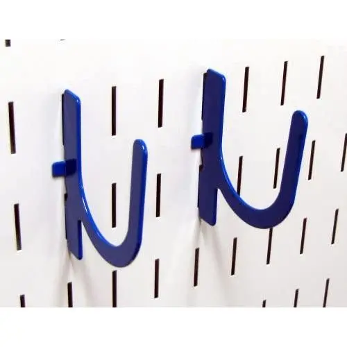 Wall Control Pegboard 3in Reach U-Hook Pegboard Accessory “U” Shaped Slotted Metal Pegboard Hook for Wall Control Pegboard and Slotted Tool Board – Blue Wall Control Pegboard 3in Reach U-Hook Pegboard Accessory “U” Shaped Slotted Metal Pegboard Hook for Wall Control Pegboard and Slotted Tool Board – Blue