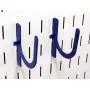 Wall Control Pegboard 3in Reach U-Hook Pegboard Accessory “U” Shaped Slotted Metal Pegboard Hook for Wall Control Pegboard and Slotted Tool Board – Blue Wall Control Pegboard 3in Reach U-Hook Pegboard Accessory “U” Shaped Slotted Metal Pegboard Hook for Wall Control Pegboard and Slotted Tool Board – Blue