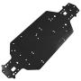 Facibom for HSP 03001 03602 Aluminum Alloy Metal Chassis 3MM Thickness 1/10 Upgrade Parts for Flying Fish 94103 94123,Black