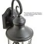 Outdoor Indoor Wall Lantern, Wall Lamp Fixture UL List with E26 Base Led Bulb, Horisun 1-Light Exterior Wall Sconce Light Fixture Wall Mount Anti-Rust Matte Black for Doorway, Garage, Porch Outdoor Indoor Wall Lantern, Wall Lamp Fixture UL List with E26 Base Led Bulb, Horisun 1-Light Exterior Wall Sconce Light Fixture Wall Mount Anti-Rust Matte Black for Doorway, Garage, Porch