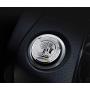 MAXDOOL AMG Interior Auto Start Engine Ignition Button Key Knobs Decals Stickers Emblem Accessories Silver for Mercedes Benz A B E GLK GLA CLA GLE ML GL Class (35mm Start Engine Button)