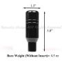 EpandaHouse Made for Thread Size M12 M8 M10 USA Black Spring Operated Metal Automatic Shift Knob W/Button