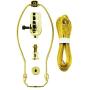 GE, Yellow, 3-Way Kit, Extra Long 8 Ft Clear Cord, 10'' Gold Harp, DIY Lamp Wiring Parts, 250VAC, 250W, UL Listed, 50960