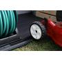 Keter Elite Store 4.6 x 2.7 Foot Resin Outdoor Storage Shed with Easy Lift Hinges, Perfect for Trash Cans, Yard Tools, and Pool Toys, ft, Grey & Black