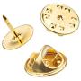 100 Pairs Gold Butterfly Clutch, STARVAST Metal Tie Tacks Pin Backs Replacement with 10mm Blank Pins for Brooch, Badge, Insignia, Service Bars, Name Tags, Toy Pins and Jewelry Making