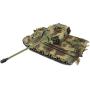 Modified Edition 1/16 2.4ghz Remote Control German King Tiger Henschel Tank Model(360-Degree Rotating Turret)(Steel Gear Gearbox)(3800mah Battery)(Metal Tracks &Sprocket Wheel & Idle Wheel)