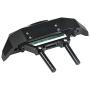RCLIONS Aluminum Metal Front Bumper with LED Lights,Winch Mount for Axial SCX10 Upgrade Parts 1/10th RC Crawler Car