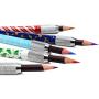 Pencil Extenders Set of 5 Pencil Lengthener for Color Pencils - Perfect gift for artist with Christmas Design