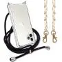 Crossbody Case for iPhone 12 Pro Max 6.7'',iPhone 12 Pro Max Phone Case,YESPURE Clear TPU Soft iPhone 12 Pro Max Case Holder with Neck Cord Lanyard Strap-Clear - Black + White Metal Leather Rope Crossbody Case for iPhone 12 Pro Max 6.7'',iPhone 12 Pro Max Phone Case,YESPURE Clear TPU Soft iPhone 12 Pro Max Case Holder with Neck Cord Lanyard Strap-Clear - Black + White Metal Leather Rope