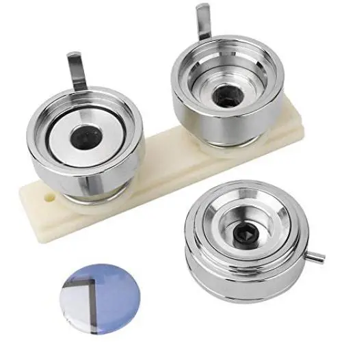 Badge Mold, 44mm Badge Pin Making Mold DIY Button Maker Punch Press Machine Metal Tool Compatible With Button Making Machine Badge Mold, 44mm Badge Pin Making Mold DIY Button Maker Punch Press Machine Metal Tool Compatible With Button Making Machine