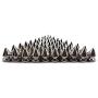 SamuRita Metal Style Mushroom Tree Spikes Leather Studs and Rivets for Crafts DIY Designs(20sets Silver)