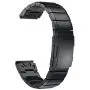 YOOSIDE for Fenix 5X/Fenix 6X QuickFit Watch Band,26mm Metal Stainless Steel Wristband Strap with Security Buckle for Garmin Fenix 5X/5X Plus,Fenix 6X Pro/Sapphire,Fenix 3,Quatix 3,Tactix Bravo,Black