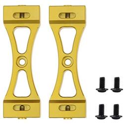 DAPENGNIAO 2Pcs Metal Bracket Suitable for Wpl B1 B14 B16 B24 C14 C24 B36 Mn D90 D91 Rc Car Upgrade Metal DIY Parts Kit Accessories (Color : Yellow)