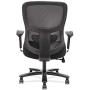 Sadie Big and Tall Office Computer Chair, Height Adjustable Arms with Adjustable Lumbar, Black (HVST141)