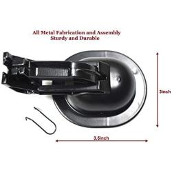 Kuanyu Sturdy Recliner Sofa/Chair Release Oval Black All-Metal Pull Recliner Handle,Fits Ashley and Other Manufacturer Brands(Fit 6mm and Below 6mm Barrel Cables) Release Handle for Sofa or Recliner