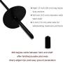 Zcaukya 8 Pcs Ground Anchor with a 25-Feet-Long Rope, Black Metal Anchors 15 Inches Long 1/4 inch in Diameter