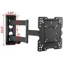 VideoSecu ML531BE2 TV Wall Mount kit with Free Magnetic Stud Finder and HDMI Cable for Most 26-55 TV and New LED TV up to 60 inch VESA 400x400 Full Motion with 20 inch Articulating Arm WT8