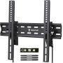 MOUNTUP Tilting TV Wall Mount Bracket for 26-55 Inch Flat Screen TVs/ Curved TVs, Low Profile TV Wall Mount TV Bracket - Easy to Install On 12'' or 16'' Studs, VESA 400x400mm Weight up to 99 LBS, MU0007