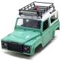JVSISM for MN D90 D91 D99 MN90 MN99S 1/12 RC Car Upgrade Parts Metal Luggage Carrier Tray Roof Rack with LED Light Accessories