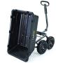 Gorilla Carts Heavy-Duty Poly Yard Dump Cart | 2-In-1 Convertible Handle, 1200 lbs capacity | GOR6PS model