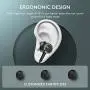 Earphones with Microphone, Vogek Earbuds with Mic and Powerful Bass Sound, Ergonomic Earphones with Noise Isolating and Call Controller for Exercise, Office, Compatible with iPhone, Android, PC