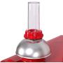 SUNCOO 30 Gallon Portable Gas Caddy Fuel Storage Tank on Wheels Gasoline Fluid Diesel with Pump &Hard Tube Red