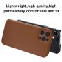 Phone Case Cover and Mag-Safe Leather Wallet Card Holder Magnetic (Brown, for iPhone 12 PRO)