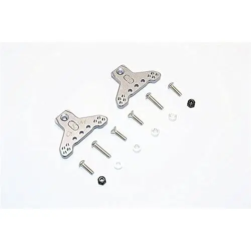 Axial SMT10 Grave Digger Upgrade Parts (AX90055) Aluminum Front/Rear Adjustable Shock Mount - 1Pr Set Gray Silver Axial SMT10 Grave Digger Upgrade Parts (AX90055) Aluminum Front/Rear Adjustable Shock Mount - 1Pr Set Gray Silver