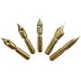 KenTaur Calligraphy Quill Pen Set (CS-0201) - Dip Pen with Black Turkey Feather, 6 Stainless Steel Nib, and European Ink. Great for Beginner/Enthusiast