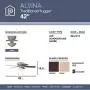 Prominence Home 80029-01 Alvina Led Globe Light Hugger/Low Profile Ceiling Fan, 42 inches, Satin Nickel