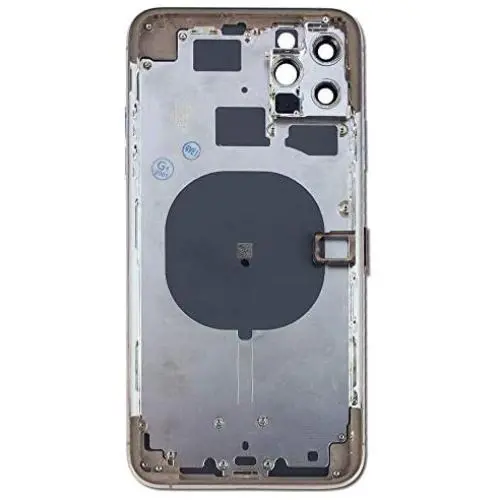 Group Vertical Replacement Back Glass Full Midframe Assembly Compatible with Apple iPhone 11 Pro Max (A2161, A2220, A2218) (6.5'') (Gold) Group Vertical Replacement Back Glass Full Midframe Assembly Compatible with Apple iPhone 11 Pro Max (A2161, A2220, A2218) (6.5'') (Gold)