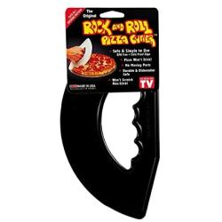 Rockn Roll Pizza Cutter Black