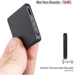 TileRec - Slimmest Voice Activated Recorder with 145 Hours Recording Capacity, MP3 Records, 24 Hours Battery Time, Metal Case – by Atto Digital