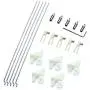 5 Sets Φ 1.2mm x L 204mm (8.04 inch) Adjustable Pushrod Connector Linkage Stopper + Nylon Control Horns + Z Steel Push Rod for Rc Plane Boat Replacement as Rc Part Accessory 5 Sets Φ 1.2mm x L 204mm (8.04 inch) Adjustable Pushrod Connector Linkage Stopper + Nylon Control Horns + Z Steel Push Rod for Rc Plane Boat Replacement as Rc Part Accessory