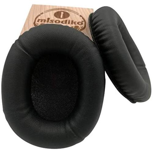 misodiko Replacement Cushions Ear Pads - for Marshall Monitor Over-Ear | Headphones Repair Parts Earmuff Earpads Cup Pillow Cover (Black)