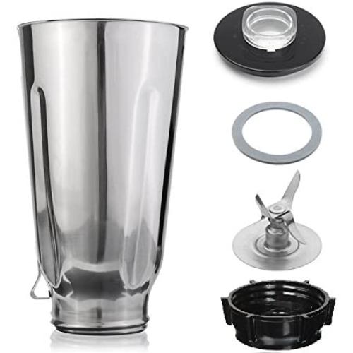 Blendin 5 Cup Replacement Stainless Steel Jar Set, Compatible with Oster & Osterizer Blenders