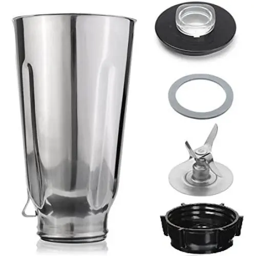 Blendin 5 Cup Replacement Stainless Steel Jar Set, Compatible with Oster & Osterizer Blenders Blendin 5 Cup Replacement Stainless Steel Jar Set, Compatible with Oster & Osterizer Blenders