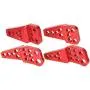 Vbest life 4PCS RC Car Shock Damper Bracket, Aluminum Alloy Shock Damper Adjustable Bracket for Axial SCX10 II 90046 90047 RC Upgrade Parts(red)
