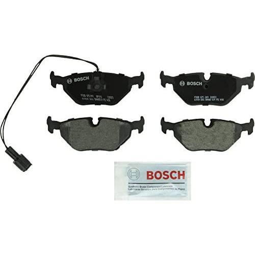 Bosch BP396 QuietCast Premium Semi-Metallic Disc Brake Pad Set For Select BMW (i, is, iT, iL) 318, 320, 325, 328, 525, 525, 528, 530, 535, 540, 735, 740, 750, M3, M5, Z3; Rear