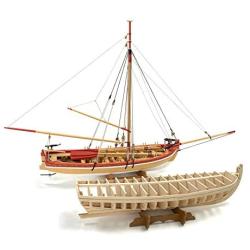 Model Shipways MS1460 18th Century Armed Longboat 1:24 Scale - Laser Cut Wood, Metal & Photo-Etched Brass Kit