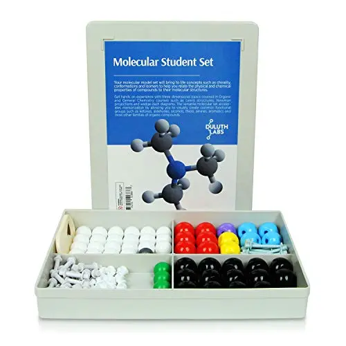 Duluth Labs Organic Chemistry Molecular Model Student Kit - (54 Atoms and 70 Bond Parts) - MM-003 Duluth Labs Organic Chemistry Molecular Model Student Kit - (54 Atoms and 70 Bond Parts) - MM-003