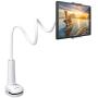 Tryone Gooseneck Tablet Stand, Tablet Mount Holder Compatible with iPad iPhone Series/Switch/Galaxy Tabs/Kindle Fire HD and More, 30in Overall Length(White)