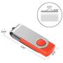 [NOT 128GB ] Enfain 10 Pack Small Capacity 128 MB USB Flash Drive Bulk Thumb Drives 128MB in Red, with LED Indicator, 12 x Removable White Labels for Marking Contents Loaded