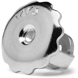 Earring Back Replacements |14K Solid White or Yellow Gold | Threaded Screw on Screw Off | Quality Die Struck | Post Sizes .032'' or .040''