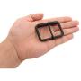 BIKICOCO 2 Roller Pin Buckles Handmade Hardware for Bags Leather Belt Webbing Straps, Black - Pack of 6