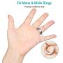 Invisible Ring Size Adjuster for Loose Rings Ring Adjuster Sizer Fit Any Rings Ring Guard Spacer (Clip-ON, 8 PCS)