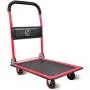 Push Cart Dolly by Wellmax, Moving Platform Hand Truck, Foldable for Easy Storage and 360 Degree Swivel Wheels with 660lb Weight Capacity, Red Color Push Cart Dolly by Wellmax, Moving Platform Hand Truck, Foldable for Easy Storage and 360 Degree Swivel Wheels with 660lb Weight Capacity, Red Color